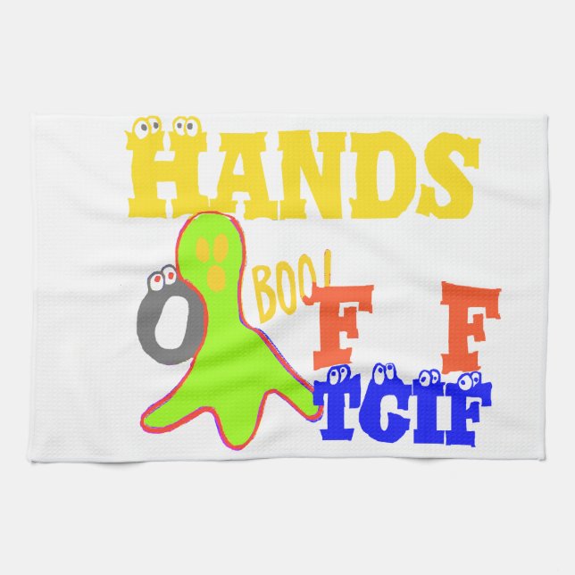Golden Boo! Girly TGIF Thanks God Its Friday Hakun Kitchen Towel (Horizontal)