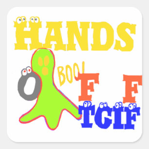 Golden Boo! Girly TGIF Thanks God Its Friday Hakun Square Sticker