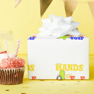 Golden Boo! Girly TGIF Thanks God Its Friday Hakun Wrapping Paper