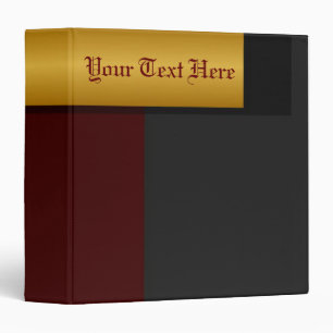 Golden Border Avery Binder