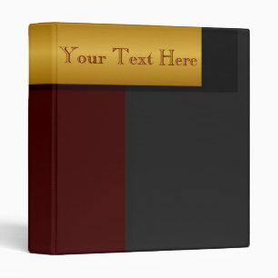 Golden Border Avery Binder