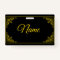Golden Bordered And Elegant Corners Custom