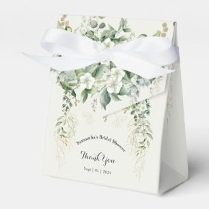Golden Botanical Delight: Bridal Shower Favor Box