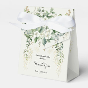 Golden Botanical Delight: Bridal Shower Favour Box