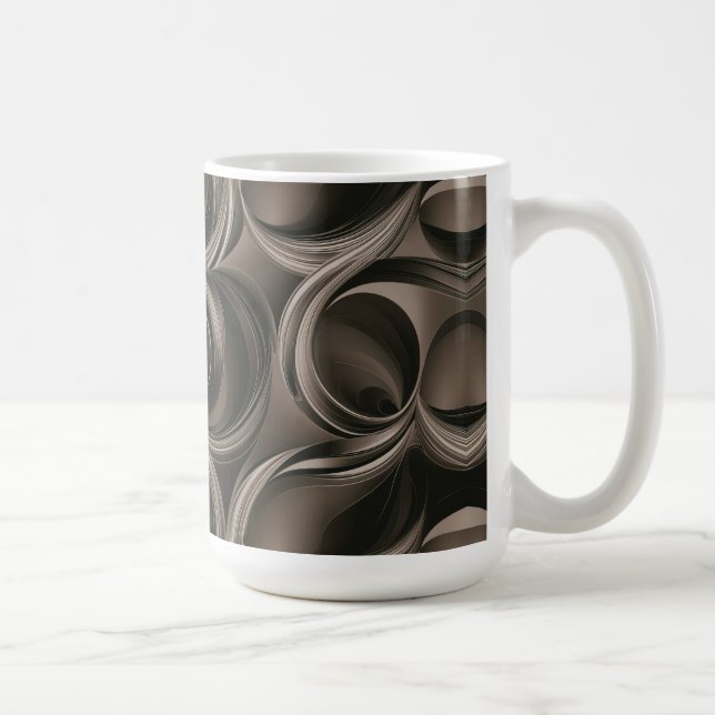 Golden Botanical Flow Elegant   Coffee Mug (Right)