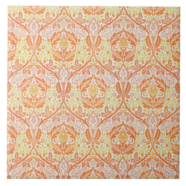 Golden Bough Pattern (by William Morris) Tile (Front)