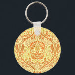 Golden Bough William Morris Vintage Art Nouveau Keychain<br><div class="desc">The "Golden Bough" is a quintessential masterpiece of the Arts and Crafts Movement, reflecting William Morris's lifelong fascination with nature. This intricate design features flowing, symmetrical branches adorned with stylized flowers and lush acanthus leaves, characteristic of 19th-century Victorian elegance. Created originally as a woven textile, it showcases a harmonious blend...</div>