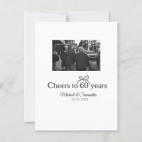 Golden bow cheers to 60 years anniversary wedding 