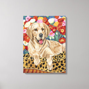 Golden Boy Retriever Canvas Print