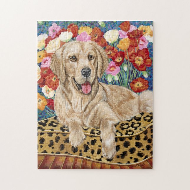 Golden Boy Retriever Jigsaw Puzzle (Vertical)
