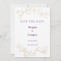 Golden Branches Wedding Design Lavander