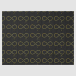 Golden Brass Infinity Hearts Tissue Paper