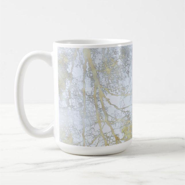 Golden Broadleaf Glow Coffee Mug (Left)