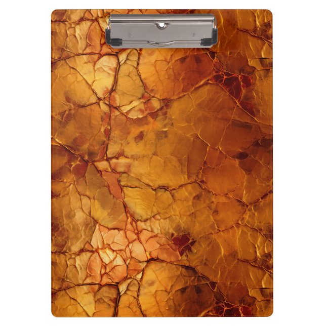 Golden Brown  Cracked Textures  Clipboard (Front)