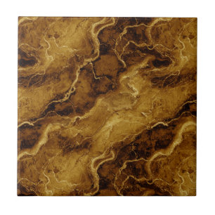 Golden Brown Marble Texture Tile