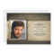Golden Brown Photo Memorial Service Invitation