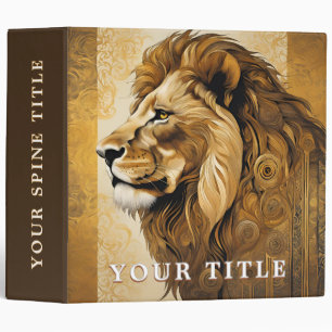 Golden Brown Safari Lion Binder