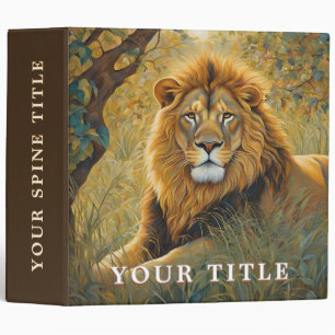 Golden Brown Safari Lion Binder