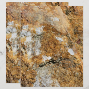 Golden Brown Stone Nature Scrapbook Paper