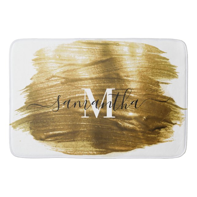 Golden Brush Bath Mat (Front)
