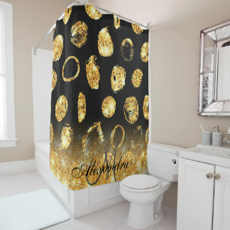 Golden Brush Dots