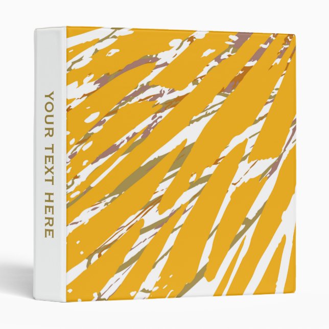 Golden Brush Elegance Binder (Front/Spine)