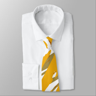 Golden Brush Elegance Tie