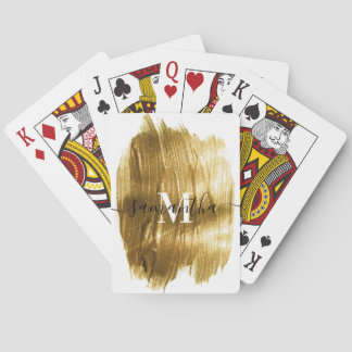 Golden Brush Playing Cards