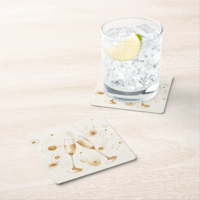 Golden Bubbles Coasters (Insitu)