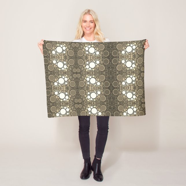 Golden Bubbles Pattern Blanket (In Situ)