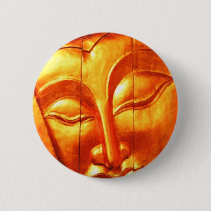 Golden Buddha 2 Inch Round Button