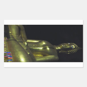 Golden Buddha at Night Sticker