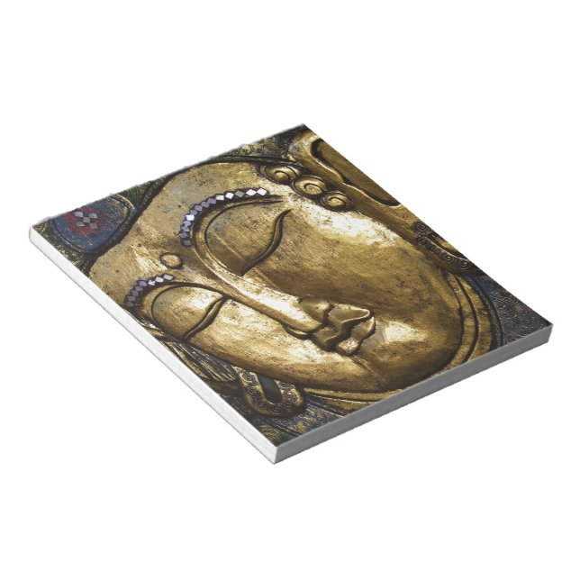 Golden Buddha Blessing Inspirational Love Notepad (Angled)