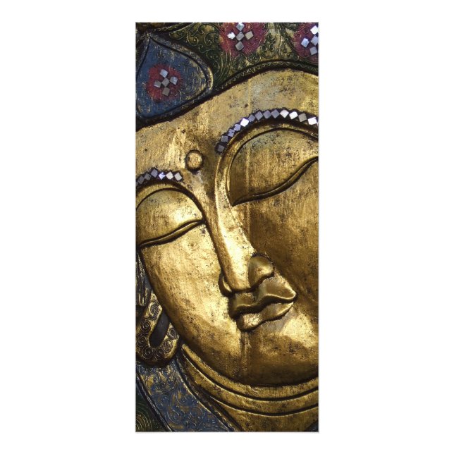 Golden Buddha Blessing Inspirational Rack Cards (Front)