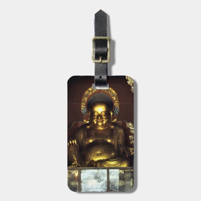 Golden Buddha Easy ID Personal Luggage Tag (Front Vertical)