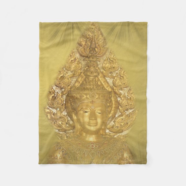 golden buddha fleese blanket (Front)