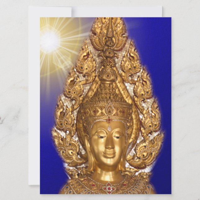 golden buddha in blue (Front)