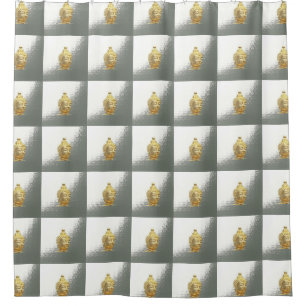 golden buddha in silver