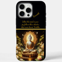 Golden Buddha in tranquil nature