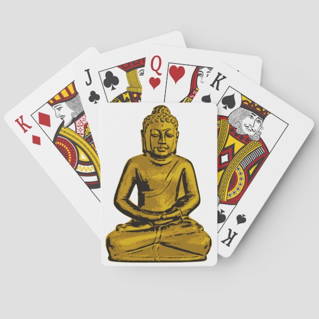 Golden Buddha Playing Cards (Back)