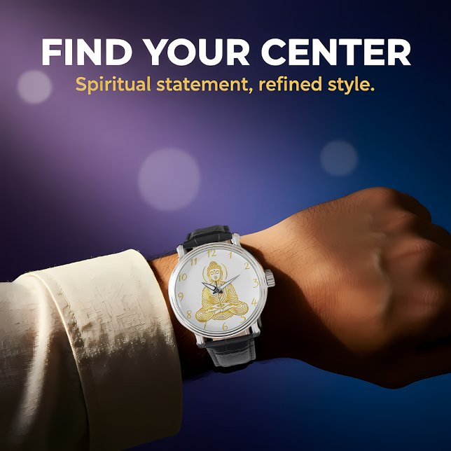 Golden Buddha Statue in Meditation Watch (Creator Uploaded)