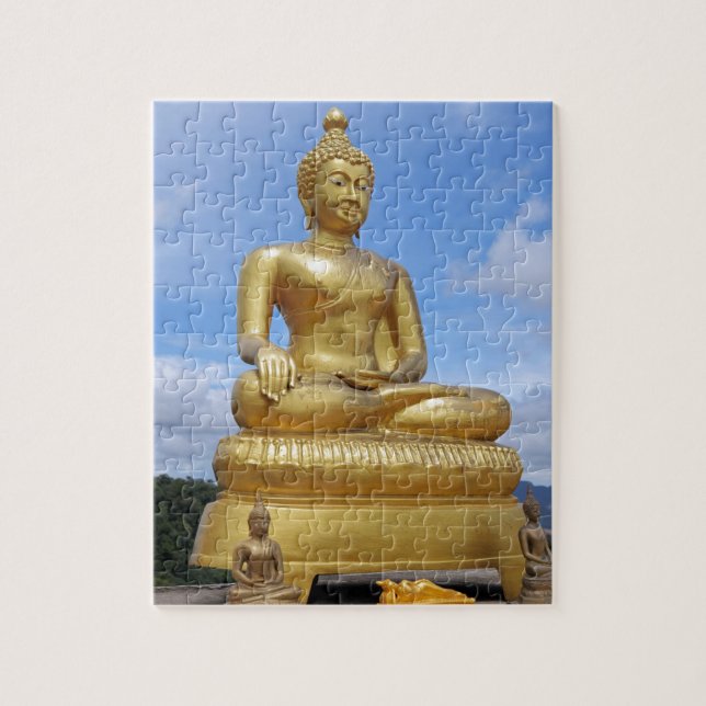 Golden Buddha statue Jigsaw Puzzle (Vertical)