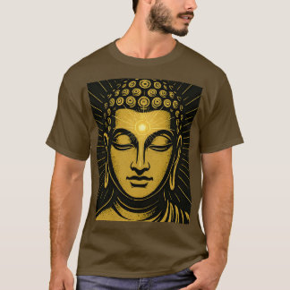Golden Buddha Third Eye T-Shirt | Spiritual Awaken