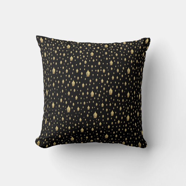 golden buddha throw pillow (Front)