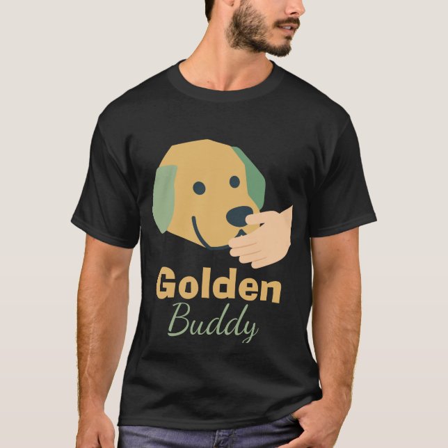 Golden Buddy Dog T-Shirt (Front)