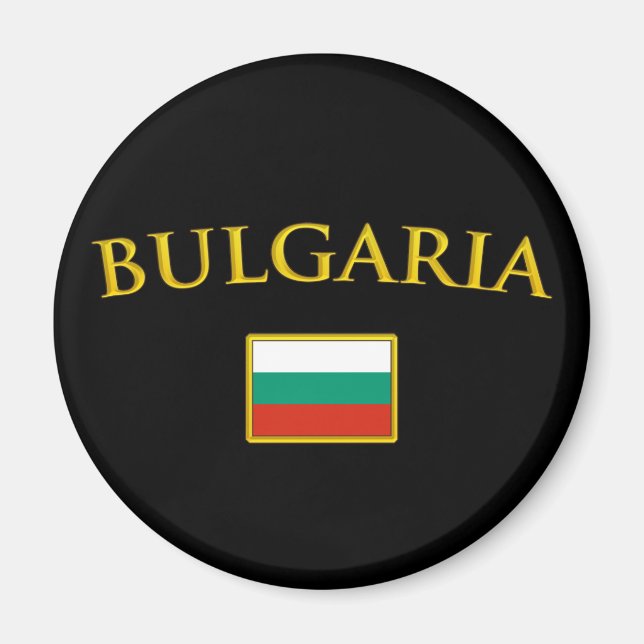 Golden Bulgaria Magnet (Front)