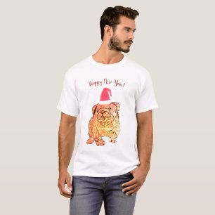 Golden Bulldog New Year Basic T-Shirt