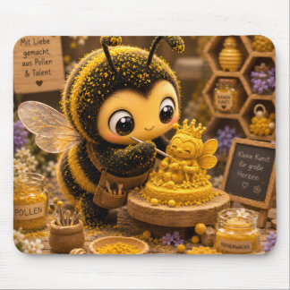 Golden Bumblebee in Bloom Dance.11 Mouse Pad