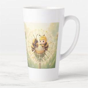 Golden Bumblebee in Bloom Dance.5 Latte Mug