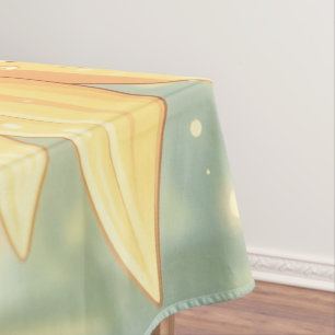 Golden Bumblebee in Flower Dance.7 Tablecloth